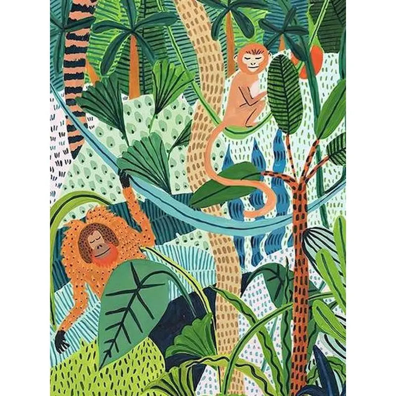 Schilderen op nummer | Kleurrijke patronen | Jungle