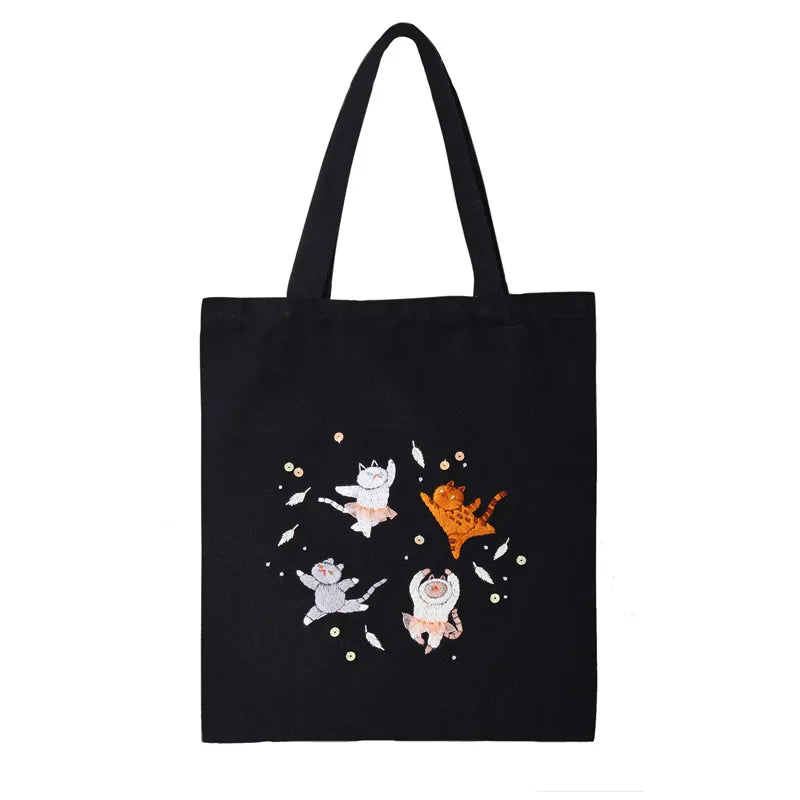 Complete borduurset voor beginners | Maak je eigen stijlvolle canvas tas