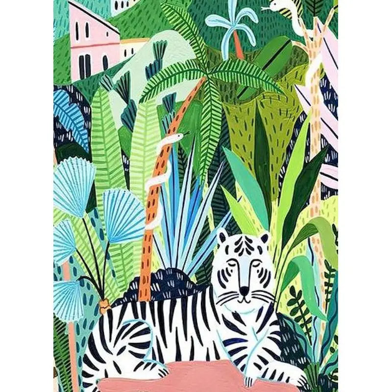Schilderen op nummer | Kleurrijke patronen | Jungle