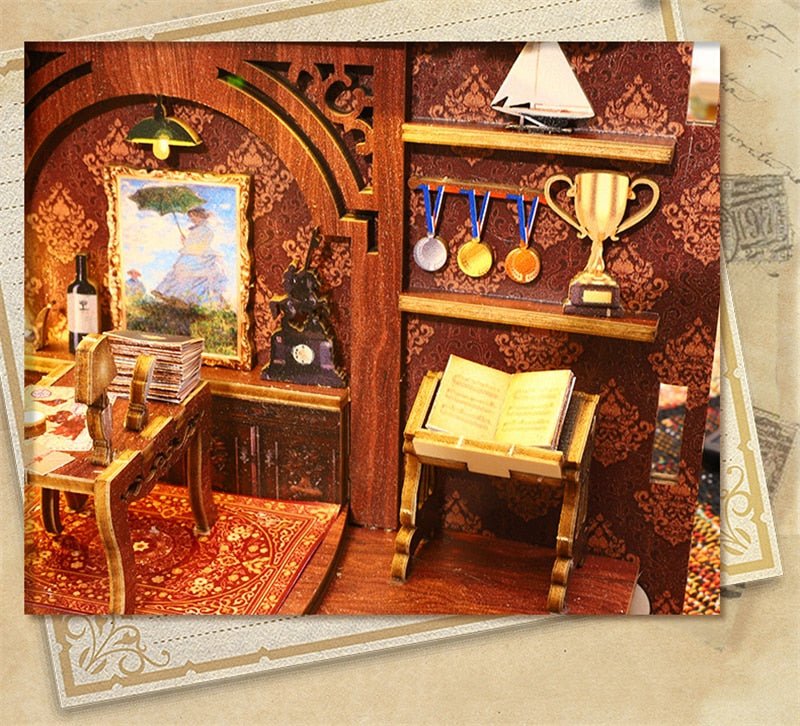 3D houten DIY 'Book Nook' Kit | Creëer je eigen magische boekenhoek