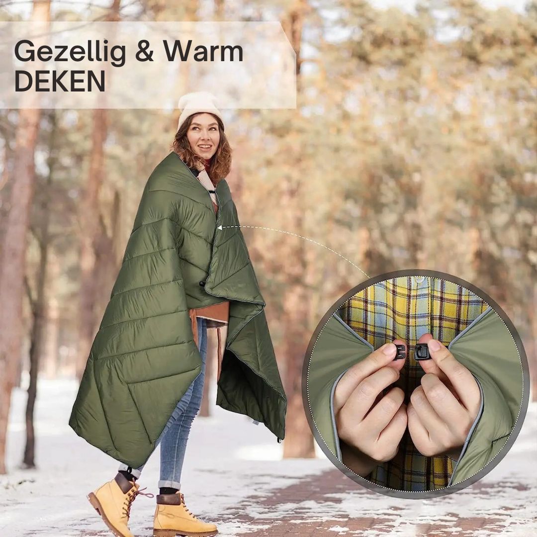 Het ultralicht campingdeken met draagbare zak