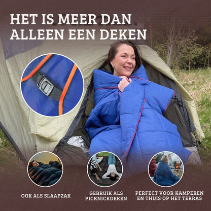 Het ultralicht campingdeken met draagbare zak