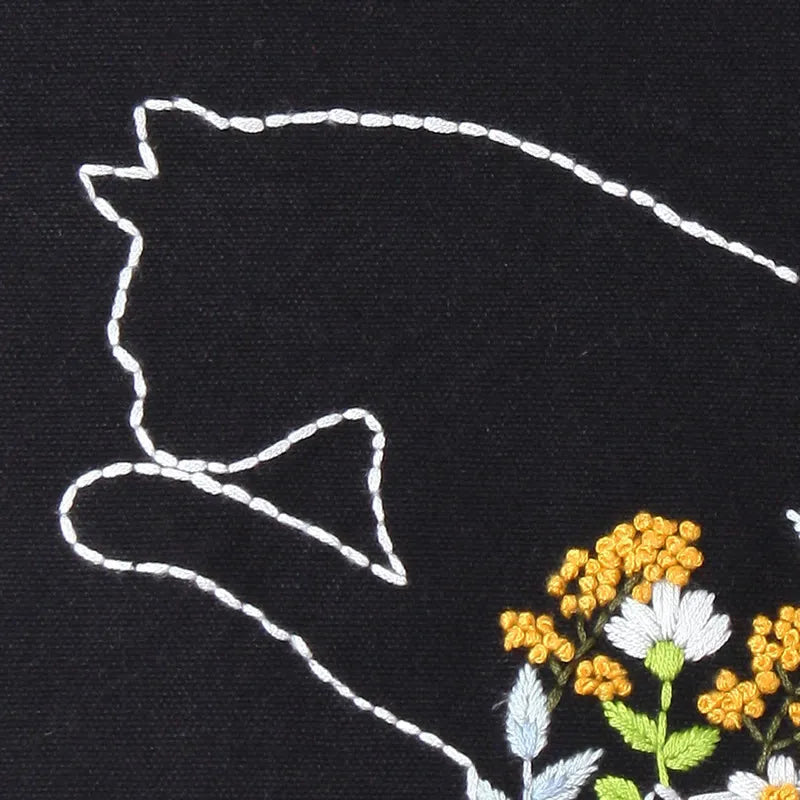 Complete borduurset voor beginners | Maak je eigen stijlvolle canvas tas