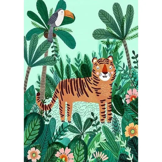 Schilderen op nummer | Kleurrijke patronen | Jungle
