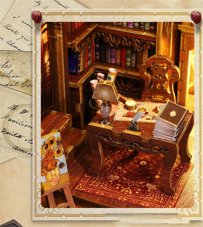 3D houten DIY 'Book Nook' Kit | Creëer je eigen magische boekenhoek