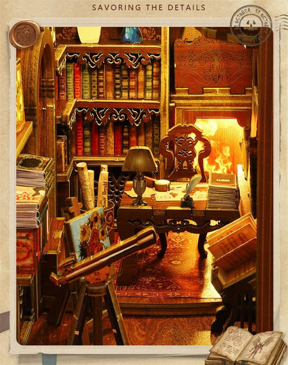 3D houten DIY 'Book Nook' Kit | Creëer je eigen magische boekenhoek
