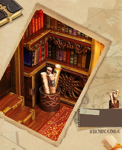3D houten DIY 'Book Nook' Kit | Creëer je eigen magische boekenhoek