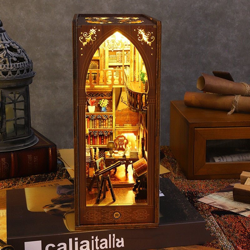 3D houten DIY 'Book Nook' Kit | Creëer je eigen magische boekenhoek